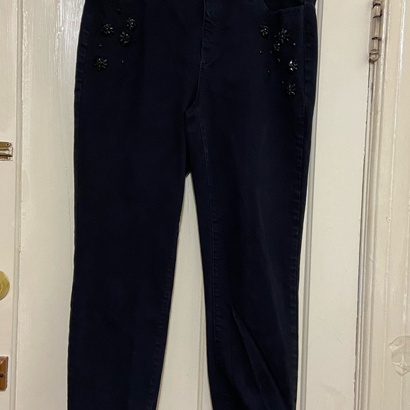 Talbots  flawless Crystal Embellished Limited Edition slim ankle jeans/14‎ - Picture 3 of 12